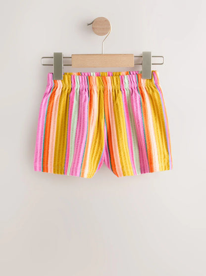|Girl| Calções Com Riscas De Arco-íris (3 meses a 7 anos)