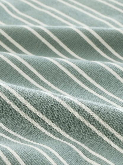 |Boy| Conjunto De 3 Pijamas Curtos Listrados Em Azul, Branco e Cinza (12 meses a 12 anos)