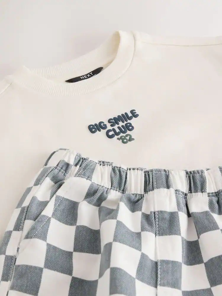 |Boy| Conjunto De Blusa De Manga Longa e Calça, Nas Cores Branco e Verde (3 meses a 7 anos)