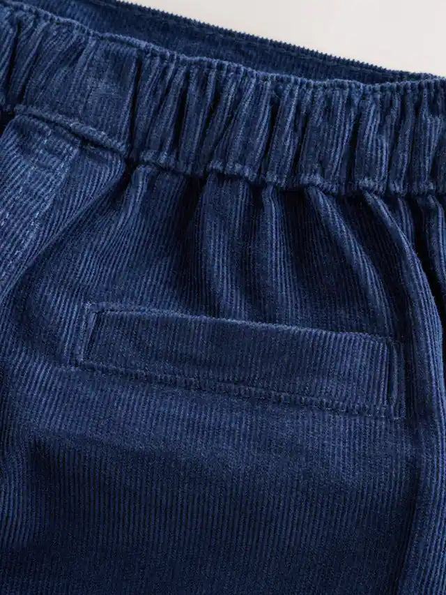 |BabyBoy| Conjunto De Blusa De Tricô Com Gola e Calça Listrados Em Azul e Creme Para Bebês (0 meses a 2 anos)