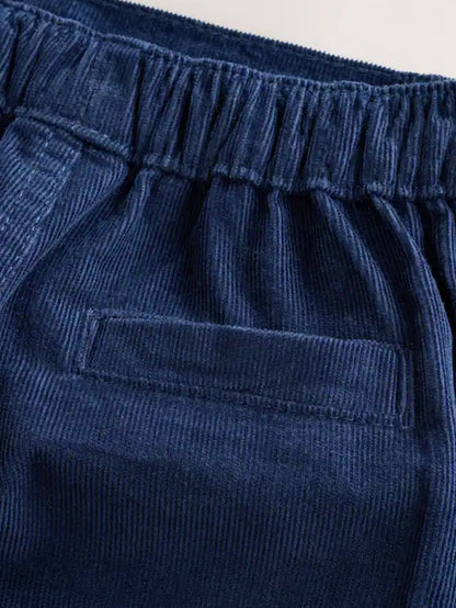 |BabyBoy| Conjunto De Blusa De Tricô Com Gola e Calça Listrados Em Azul e Creme Para Bebês (0 meses a 2 anos)