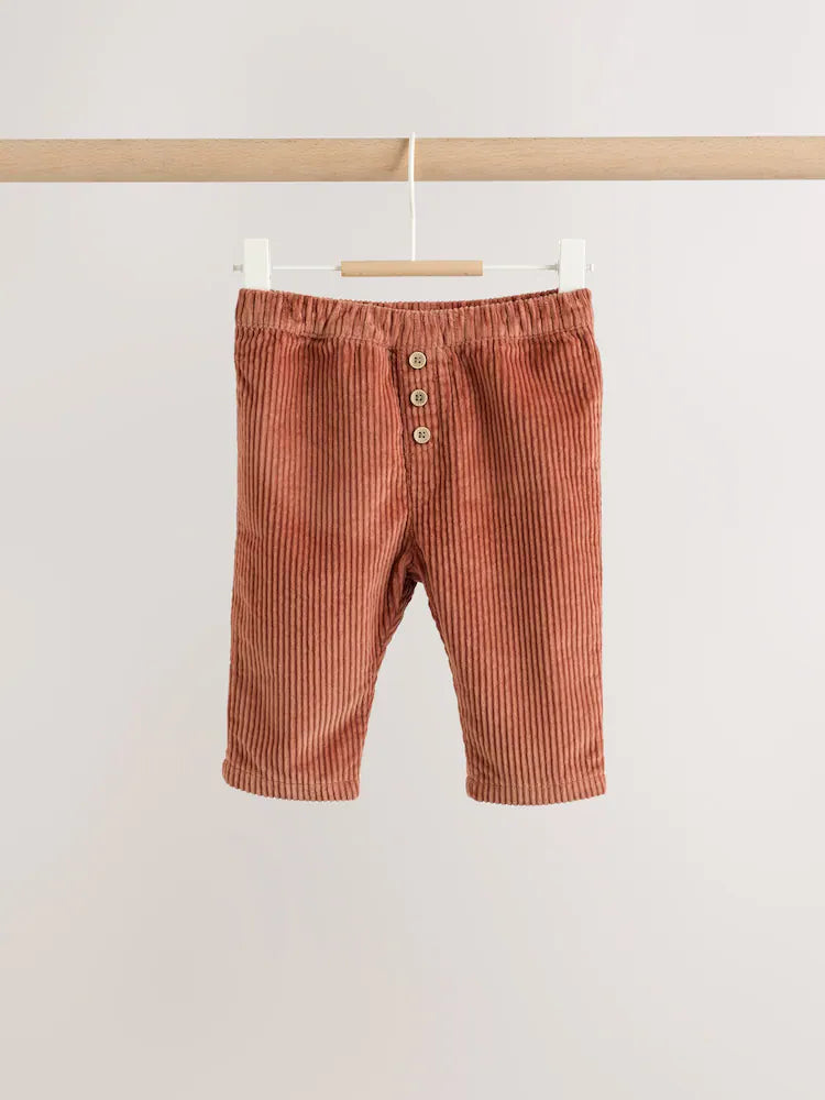 |BabyBoy| Conjunto De 2 Peças Para Bebê: Moletom Amarelo Com Estampa De Fazenda e Calça de veludo cotelê (0 meses a 2 anos)