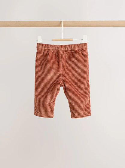 |BabyBoy| Conjunto De 2 Peças Para Bebê: Moletom Amarelo Com Estampa De Fazenda e Calça de veludo cotelê (0 meses a 2 anos)