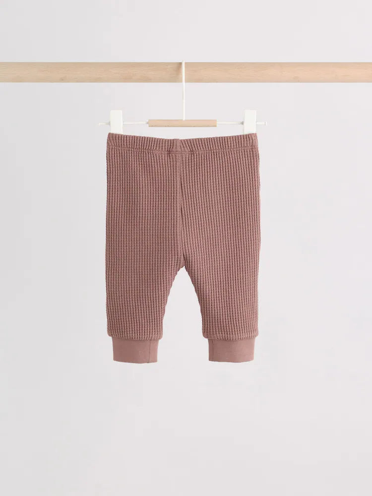 |BabyBoy| Conjunto De Bebê Com Blusa Texturizada e Legging Marrom (0 meses a 2 anos)