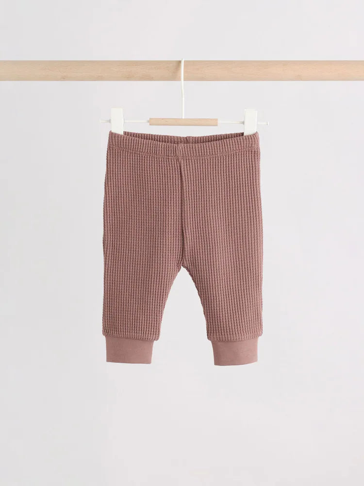 |BabyBoy| Conjunto De Bebê Com Blusa Texturizada e Legging Marrom (0 meses a 2 anos)