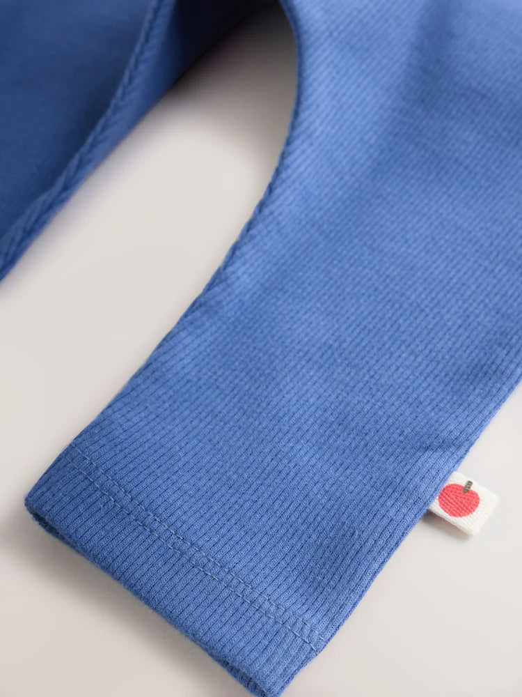 |BabyBoy| Conjunto de Blusa e Legging para Bebé – Animais de Safari (Vermelho/Azul) – 0 meses aos 2 anos