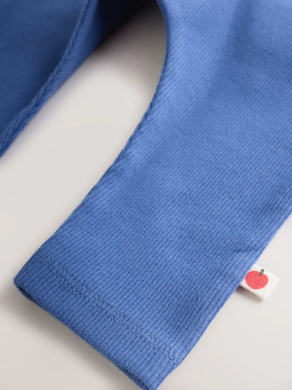 |BabyBoy| Conjunto de Blusa e Legging para Bebé – Animais de Safari (Vermelho/Azul) – 0 meses aos 2 anos
