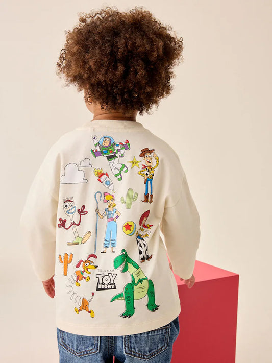 |Boy| Camiseta de Manga Longa Toy Story Cru (3 meses a 8 anos)
