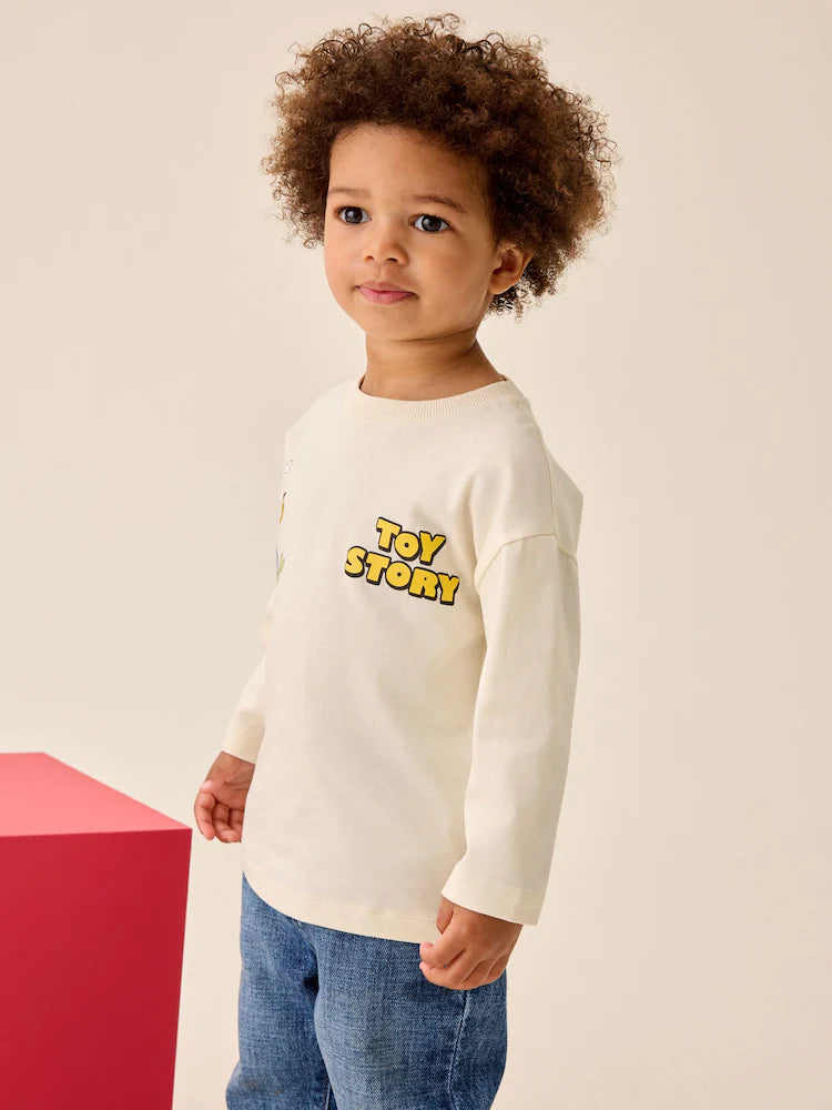 |Boy| Camiseta de Manga Longa Toy Story Cru (3 meses a 8 anos)