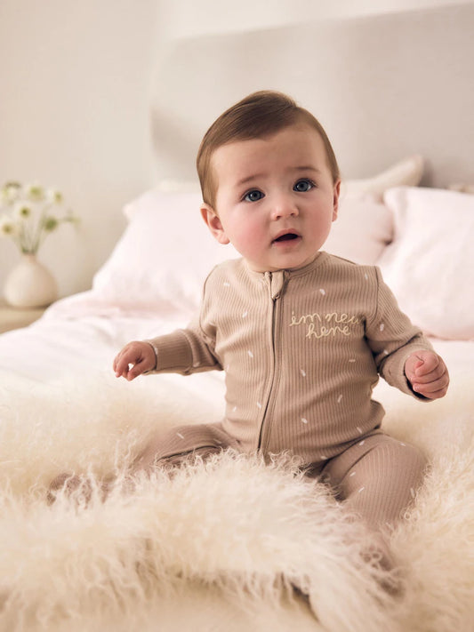 |BabyGirl| Kit com 3 Macacões de Bebê Neutral Milk Club com Zíper Bidirecional (0 a 2 anos)