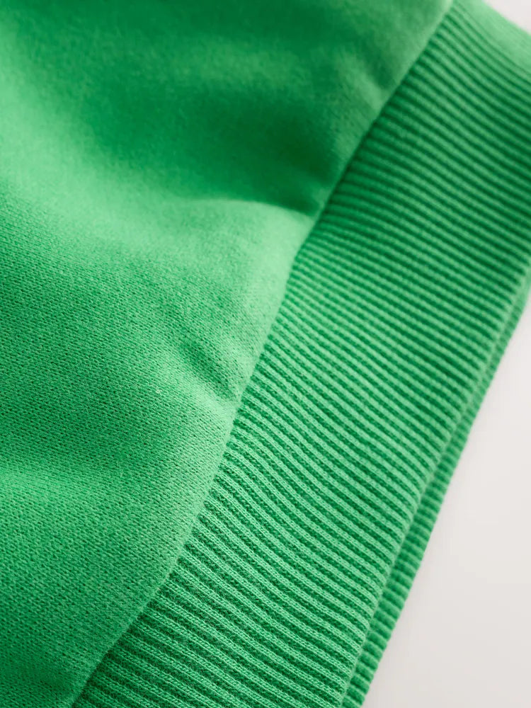 |Girl| Conjunto de Moletom e Calça Modelagem Barrel Leg Green Play (3 meses a 7 anos)