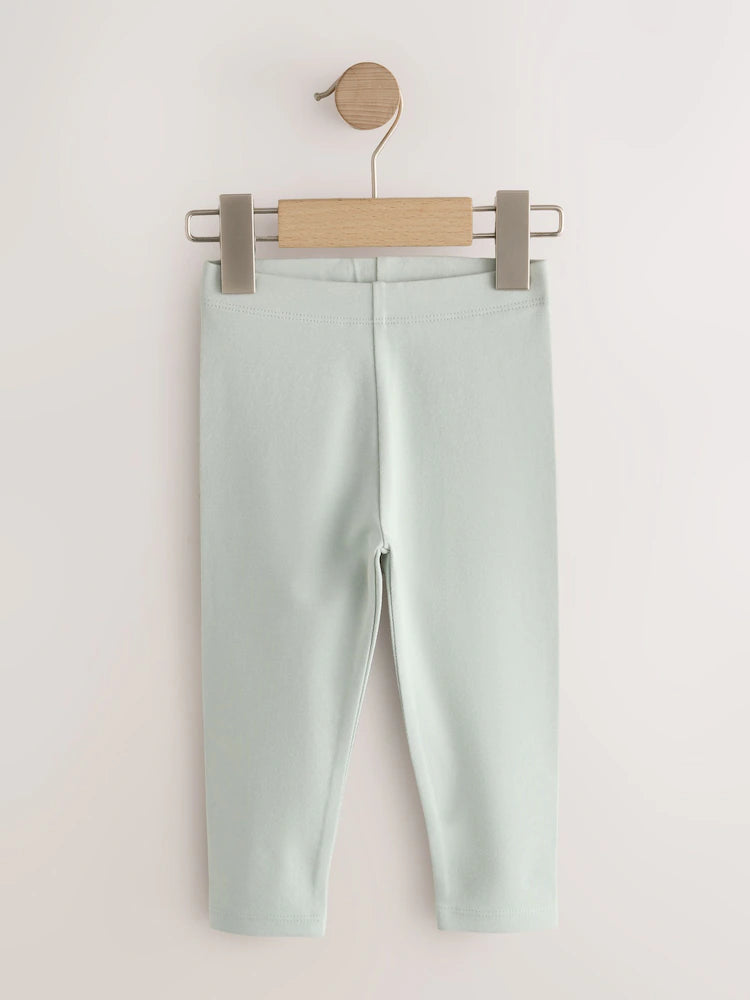 |Girl| Kit com 7 Leggings Rosa Neutro (3 meses a 7 anos)