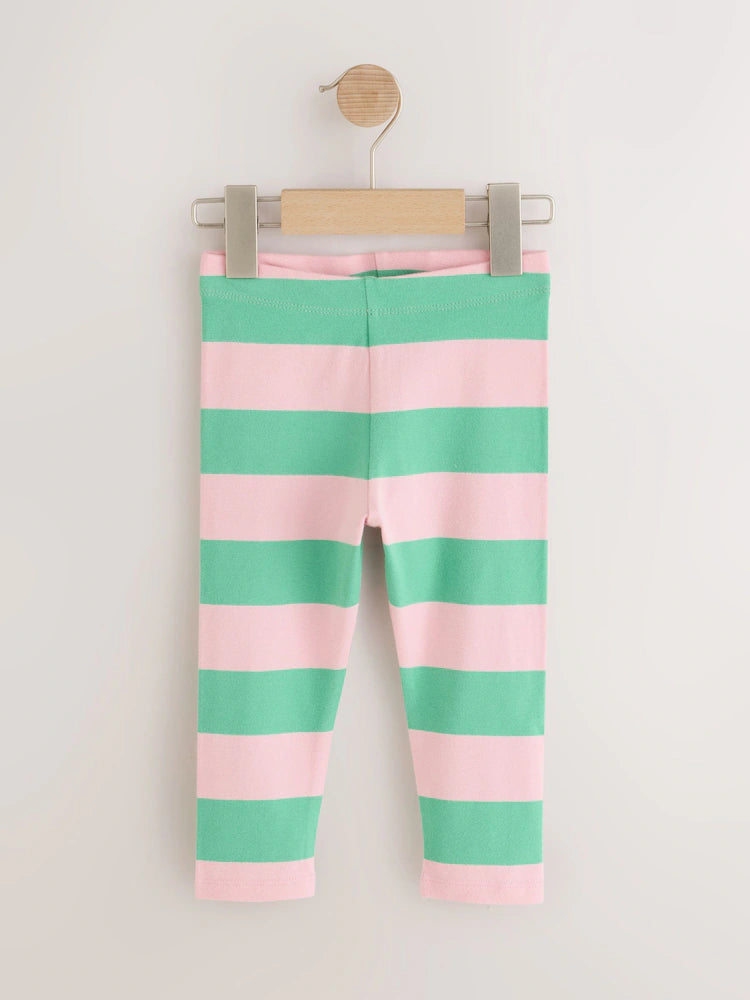 |Girl| Kit com 4 Leggings Azul-Marinho com Estampa de Joaninha (3 meses a 7 anos)
