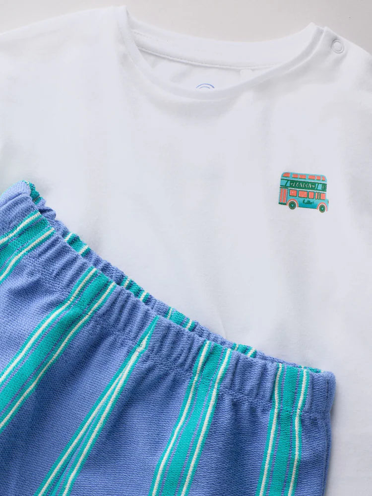 |BabyBoy| Conjunto Infantil Seminal X Car Pintos Top e Calça De Moletom Azul/Verde (0 meses a 2 anos)