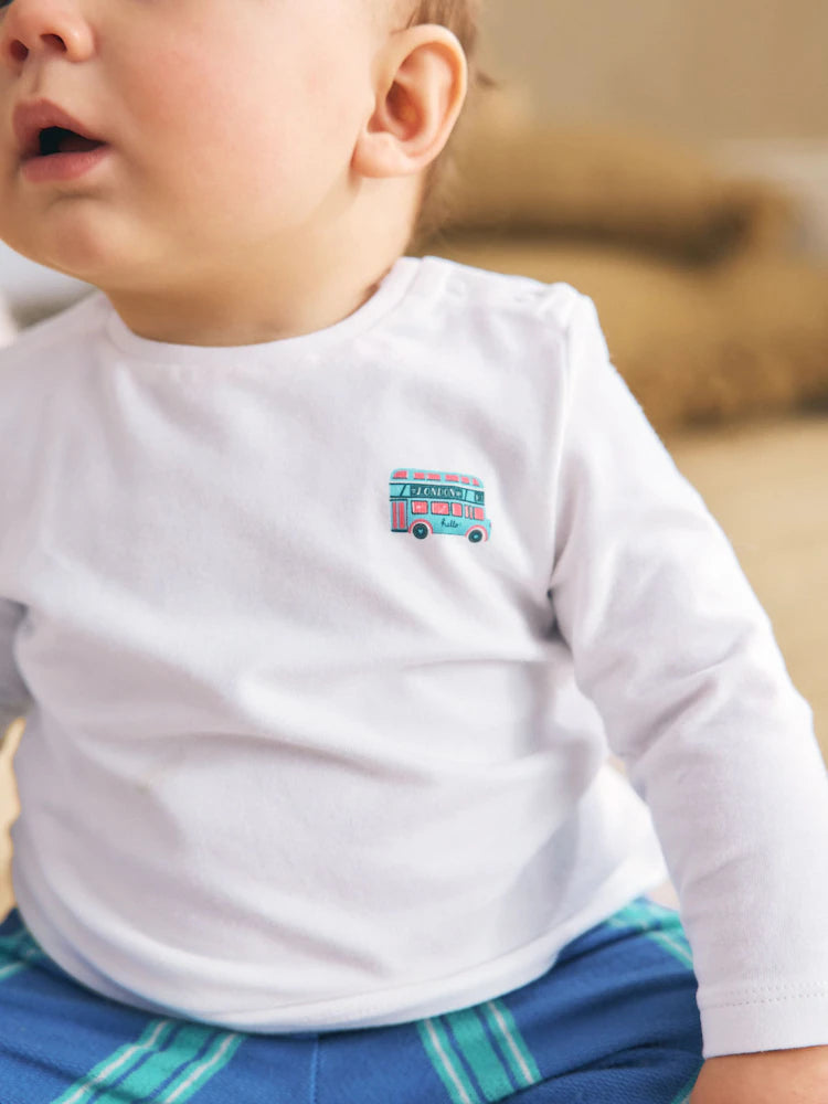 |BabyBoy| Conjunto Infantil Seminal X Car Pintos Top e Calça De Moletom Azul/Verde (0 meses a 2 anos)