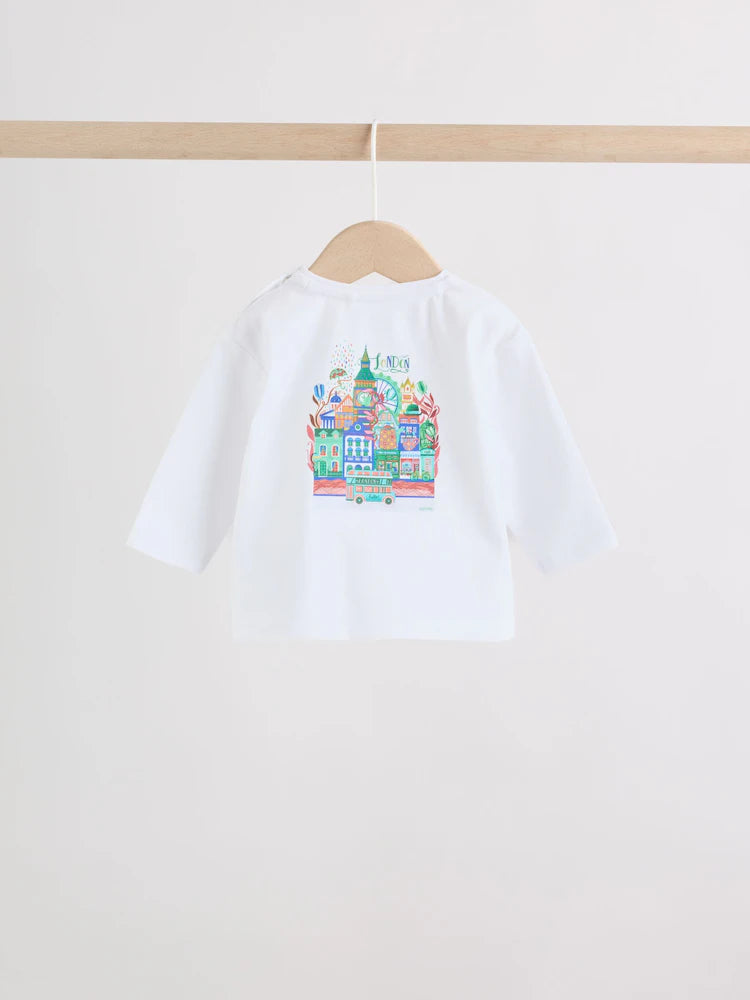 |BabyBoy| Conjunto Infantil Seminal X Car Pintos Top e Calça De Moletom Azul/Verde (0 meses a 2 anos)