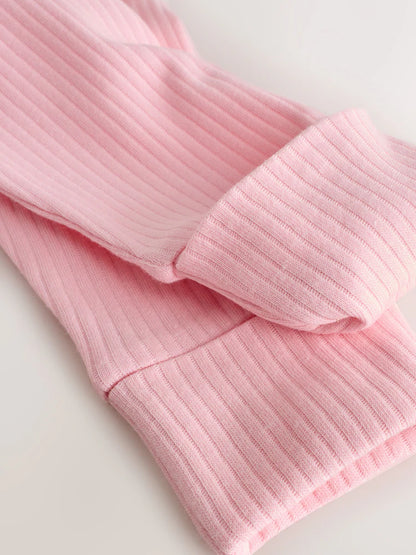 |BabyGirl| Kit com 3 Macacões Rosa para Bebê (0 meses a 3 anos)