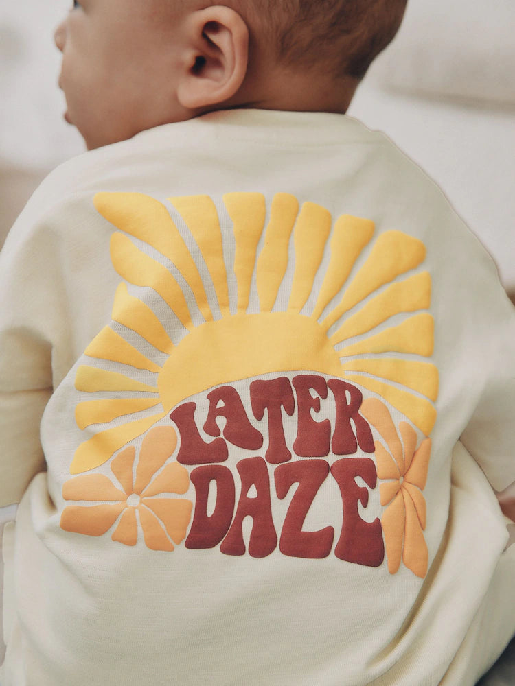 |BabyBoy| Macacão Infantil Estampado Com Botões Na Cor Neutra e Vibrante