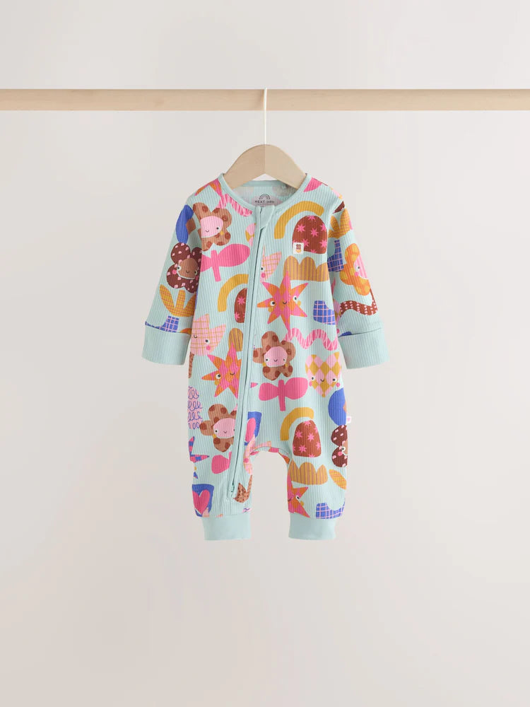 |BabyGirl| Kit Com 3 Macacões De Bebê "Bright Star" com Zíper Bidirecional (0 meses a 3 anos)