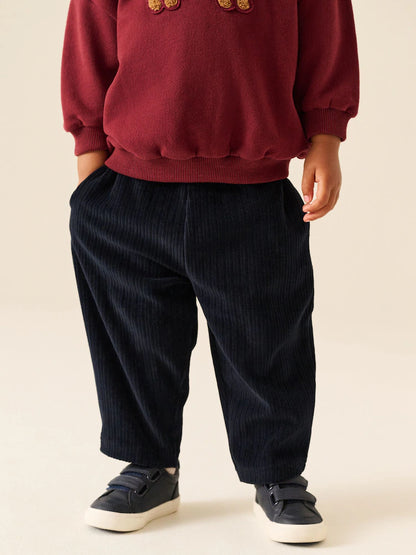 |Boy| Conjunto de Jogger e Blusa Gola Careca Vermelho-Escuro (3 meses a 7 anos)