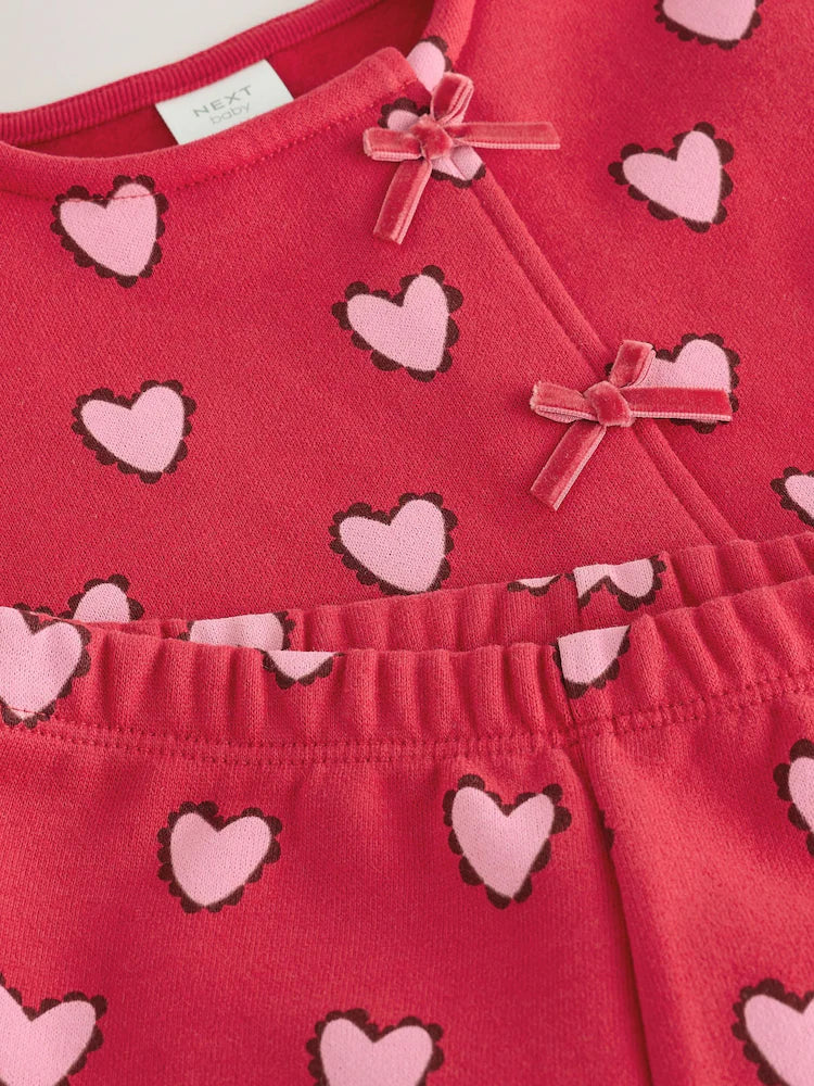|BabyGirl| Conjunto De 2 Peças Para Bebê: Blusão De Moletom e Calça Jogger (0 meses a 2 anos)