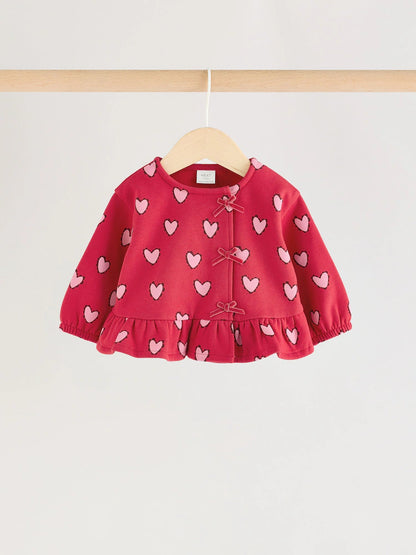 |BabyGirl| Conjunto De 2 Peças Para Bebê: Blusão De Moletom e Calça Jogger (0 meses a 2 anos)