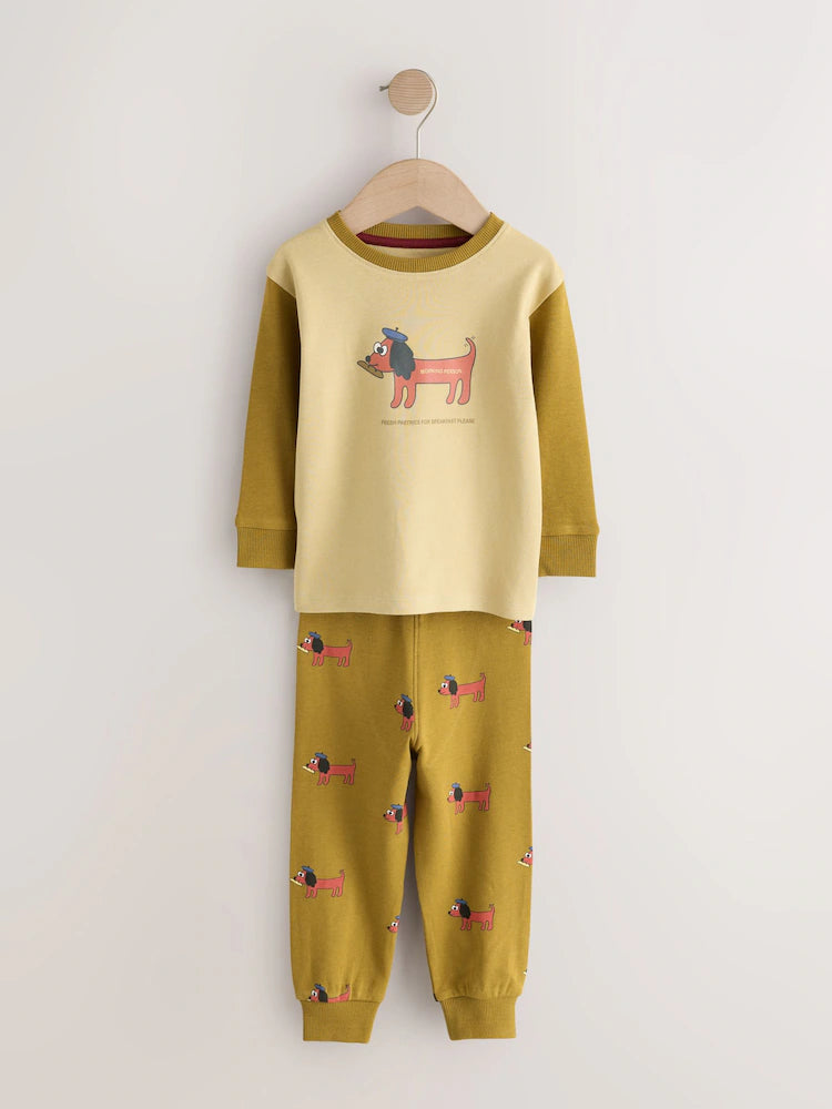 |Boy| Kit com 3 Pijamas Oversized com Estampa de Animais (Azul/Verde) – (9 meses a 10 anos)