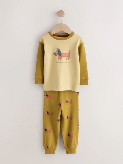 |Boy| Kit com 3 Pijamas Oversized com Estampa de Animais (Azul/Verde) – (9 meses a 10 anos)
