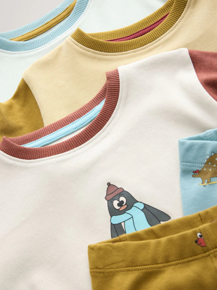 |Boy| Kit com 3 Pijamas Oversized com Estampa de Animais (Azul/Verde) – (9 meses a 10 anos)
