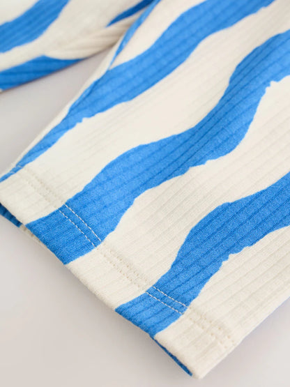|BabyBoy| Conjunto De 6 Peças Com Estampa De Cachorro Azul: Blusa e Legging wide leg para bebês (0 meses a 2 anos)