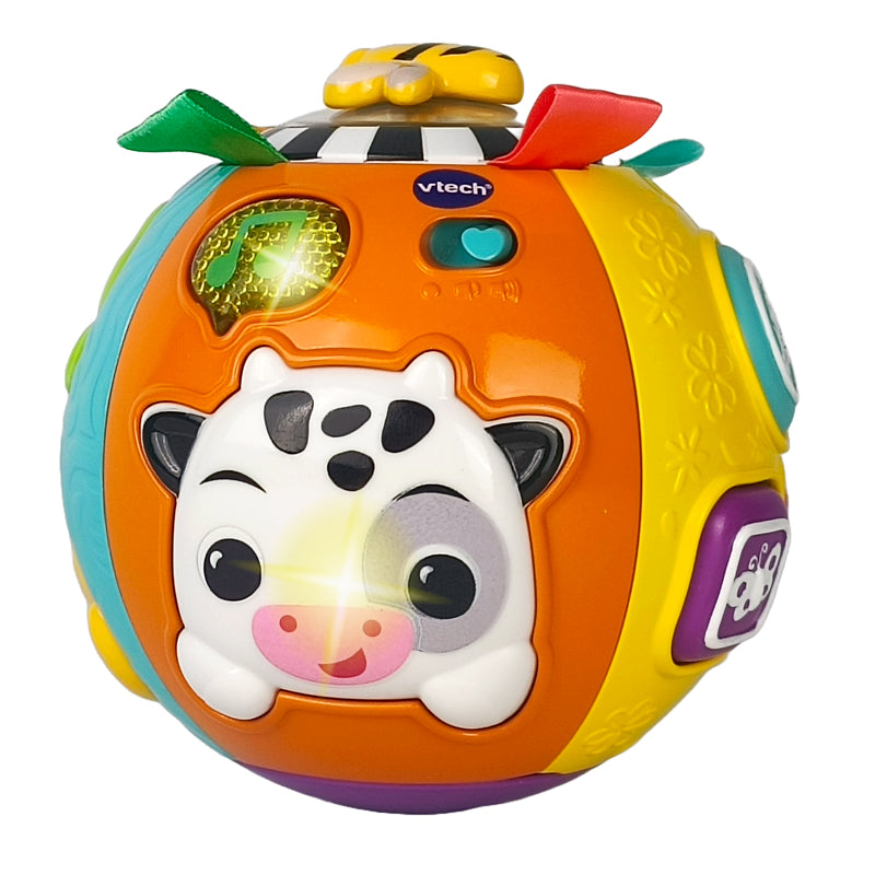 VTech Bola de Brinquedo Animal Discoveries com Sensor de Movimento, Sons, Texturas, Habilidades Motoras, Formas e Cores
