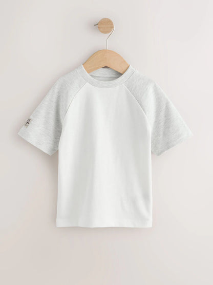 |Boy| Conjunto De 3 Camisetas Raglan Cinza De Manga Comprida (3 meses a 7 anos)