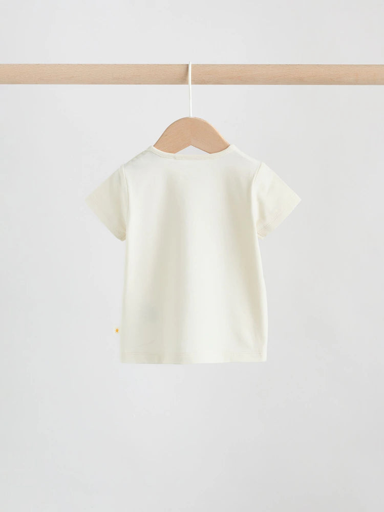 |BabyBoy| Conjunto De Top e Shorts Cream My First Holiday Para bebês (0-18 meses)