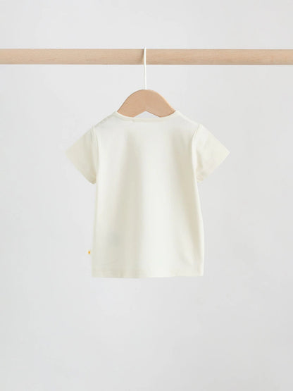 |BabyBoy| Conjunto De Top e Shorts Cream My First Holiday Para bebês (0-18 meses)