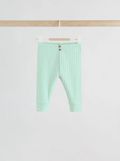 |BabyBoy| Conjunto Infantil Verde Sálvia "Olá Mundo" Com Blusa e Calça Legging (0-18 meses)