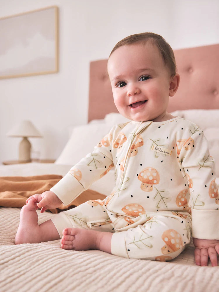 |BabyGirl| Pacote com 3 Macacões de Bebê Neutros com Zíper Bidirecional (0 meses a 3 anos)
