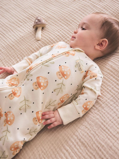 |BabyGirl| Pacote com 3 Macacões de Bebê Neutros com Zíper Bidirecional (0 meses a 3 anos)