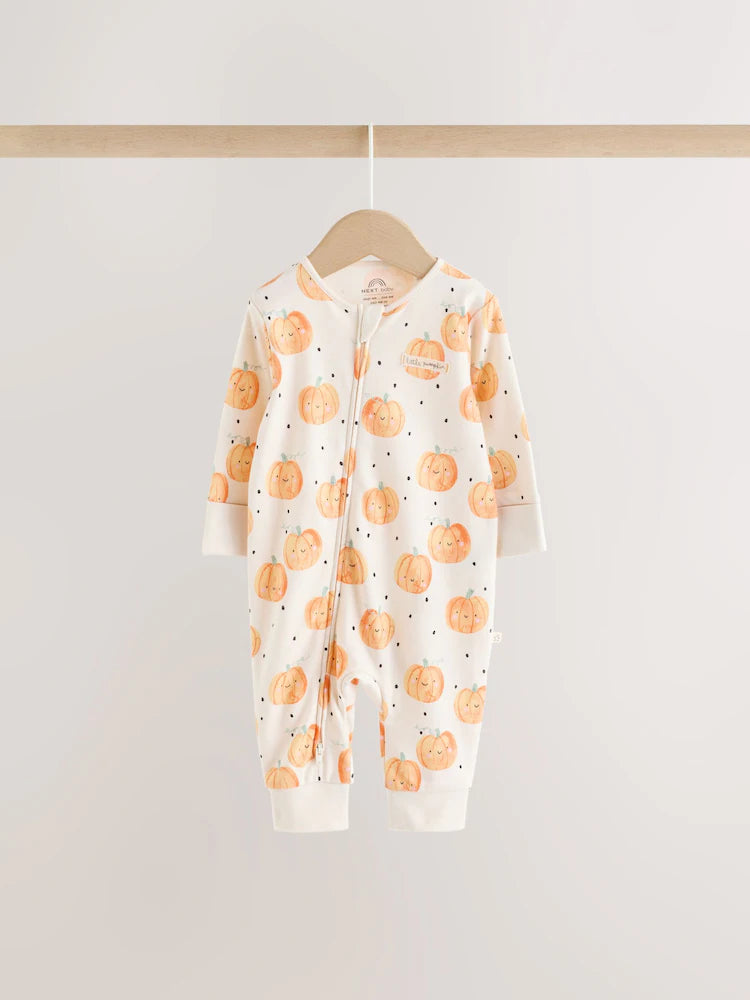 |BabyGirl| Pacote com 3 Macacões de Bebê Neutros com Zíper Bidirecional (0 meses a 3 anos)