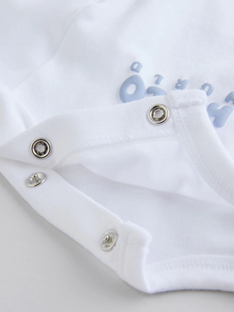 |BabyBoy| Conjunto De Bebê De 3 Peças Composto Por Jaqueta Azul De Malha, Body e Leggings (0 meses a 2 anos)