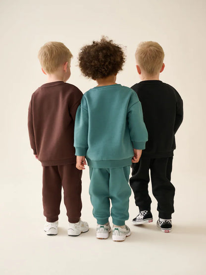 |Boy| Conjunto de 6 peças de moletom (blusa e calça jogger) nas cores verde e azul (3 meses a 7 anos)