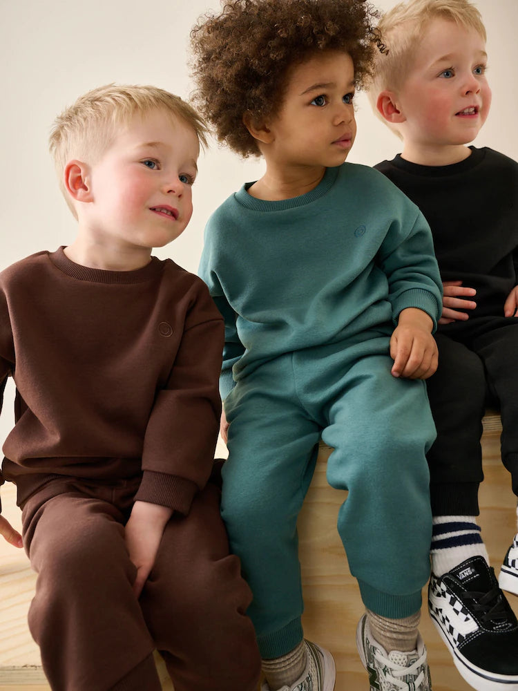 |Boy| Conjunto de 6 peças de moletom (blusa e calça jogger) nas cores verde e azul (3 meses a 7 anos)