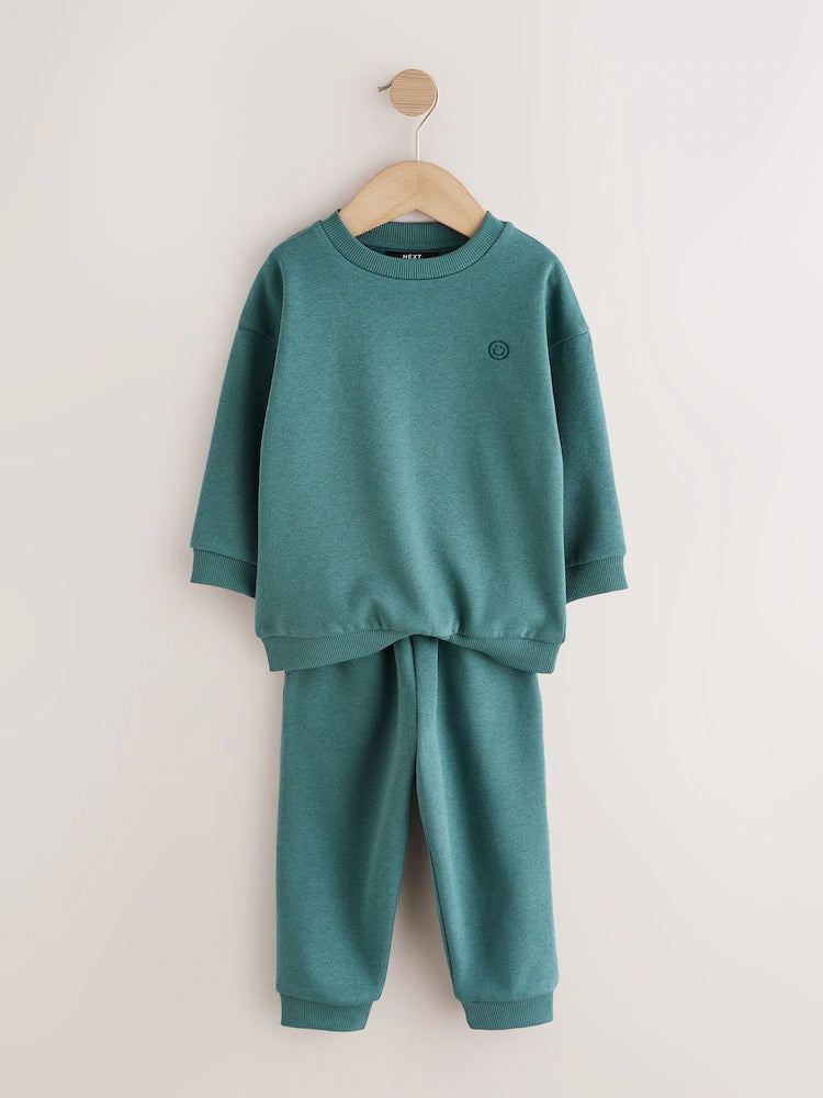 |Boy| Conjunto de 6 peças de moletom (blusa e calça jogger) nas cores verde e azul (3 meses a 7 anos)