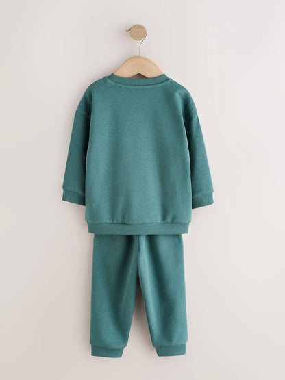 |Boy| Conjunto de 6 peças de moletom (blusa e calça jogger) nas cores verde e azul (3 meses a 7 anos)