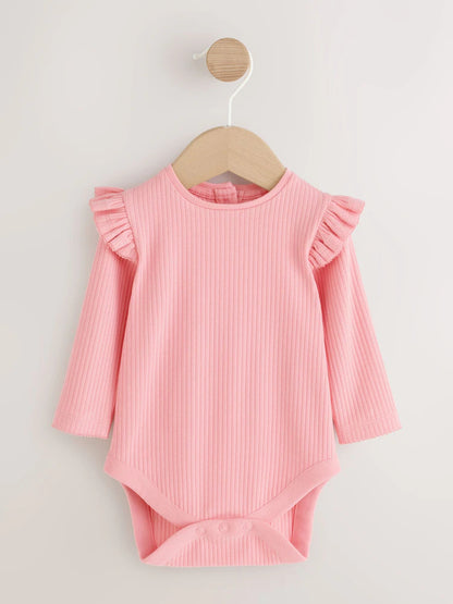 |BabyGirl| Conjunto De 2 Peças: Body e Jardineira De Tricô Na Cor Cru (0 meses a 2 anos)