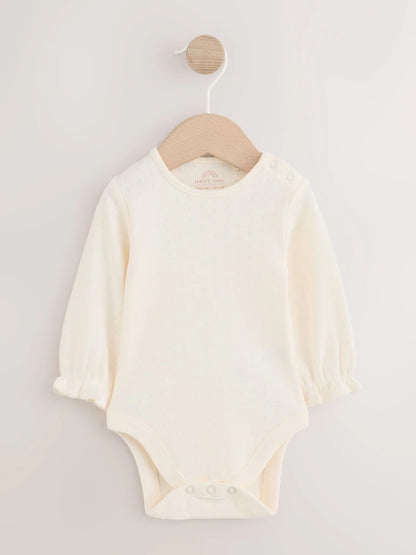 |BabyGirl| Conjunto De 3 Peças: Body Jardineira Floral Marrom-Chocolate e Meia-Calça (0 meses a 2 anos)