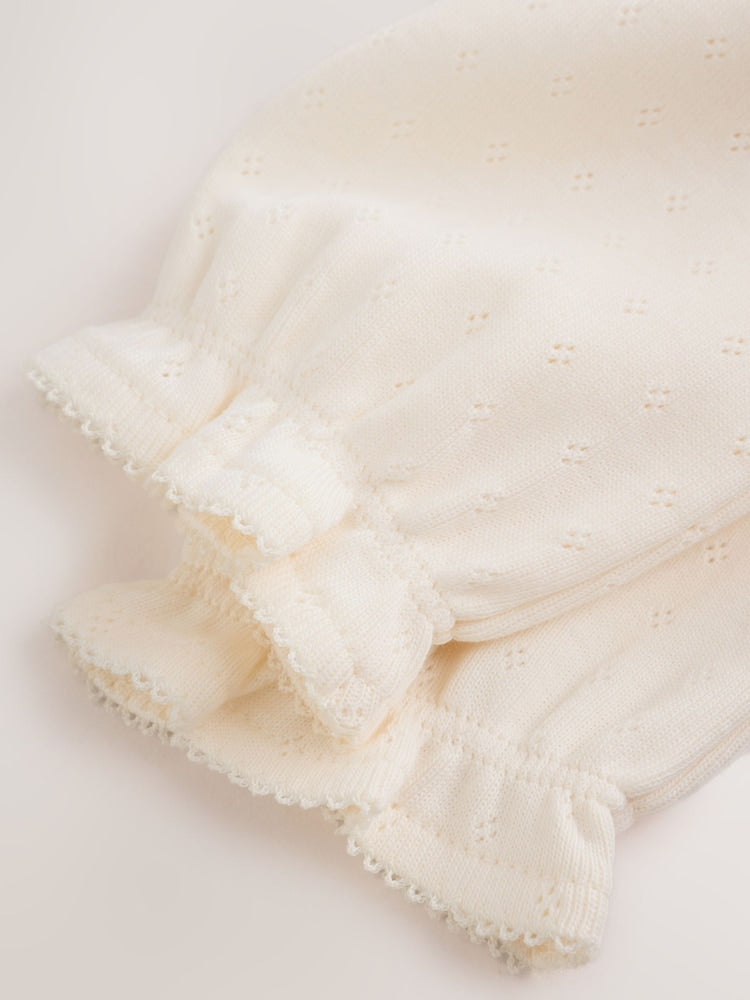 |BabyGirl| Conjunto De 3 Peças: Body Jardineira Floral Marrom-Chocolate e Meia-Calça (0 meses a 2 anos)