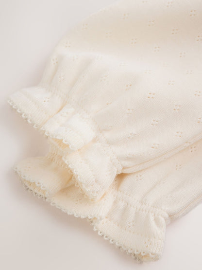 |BabyGirl| Conjunto De 3 Peças: Body Jardineira Floral Marrom-Chocolate e Meia-Calça (0 meses a 2 anos)