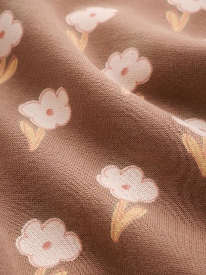 |BabyGirl| Macacão de Moletom para Bebê – Marrom-Chocolate (0 meses a 2 anos)