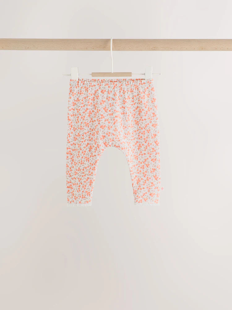|BabyGirl| Conjunto de Moletom e Legging com Estampa de Pato Rosa (0 meses a 2 anos)