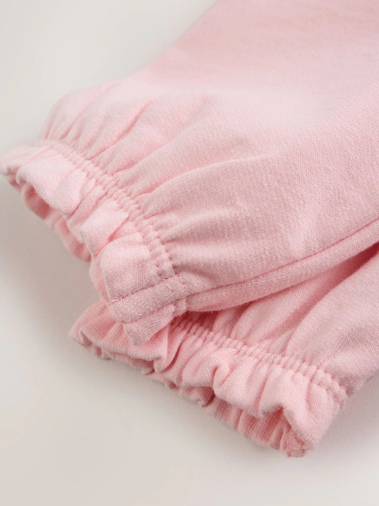 |BabyGirl| Conjunto de Moletom e Legging com Estampa de Pato Rosa (0 meses a 2 anos)